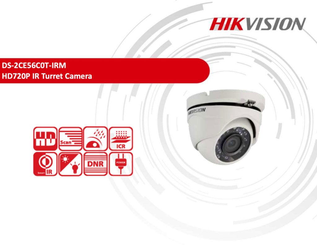 Hikvision DS-2CE56C0T-IRMF Turret Camera
