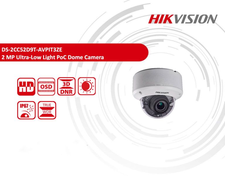 Hikvision DS-2CC52D9T-AVPIT3ZE Dome Camera