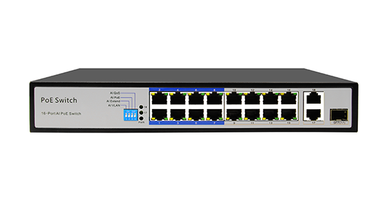 AI6016 Gigabit uplink 16-port AI PoE Switch