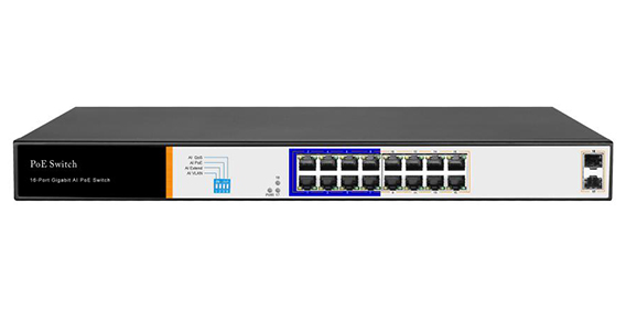 Hored AI1016G 16-port Gigabit AI PoE switch