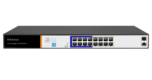 Hored AI1016G 16-port Gigabit AI PoE switch