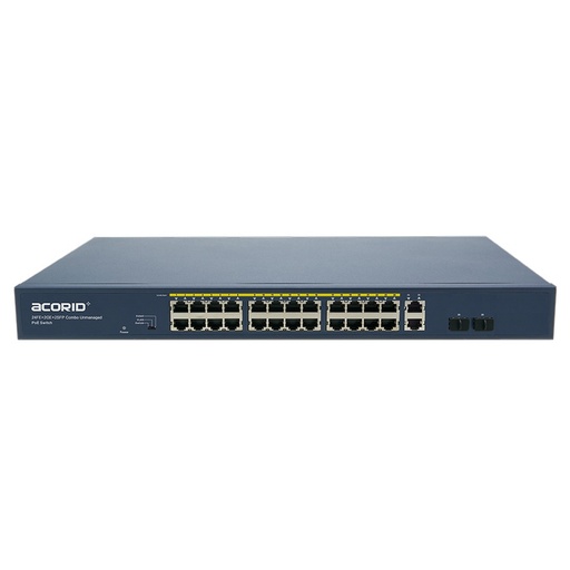 Acorid LS1724P2C 24 PORT 10/100 POE + 2 GIGABIT SWITCHES